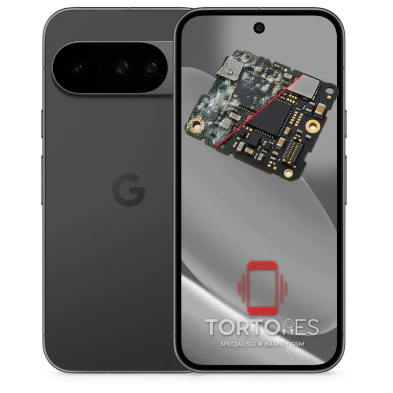 Google Pixel 10 z ilustracją zalania - czyszczenie po zalaniu