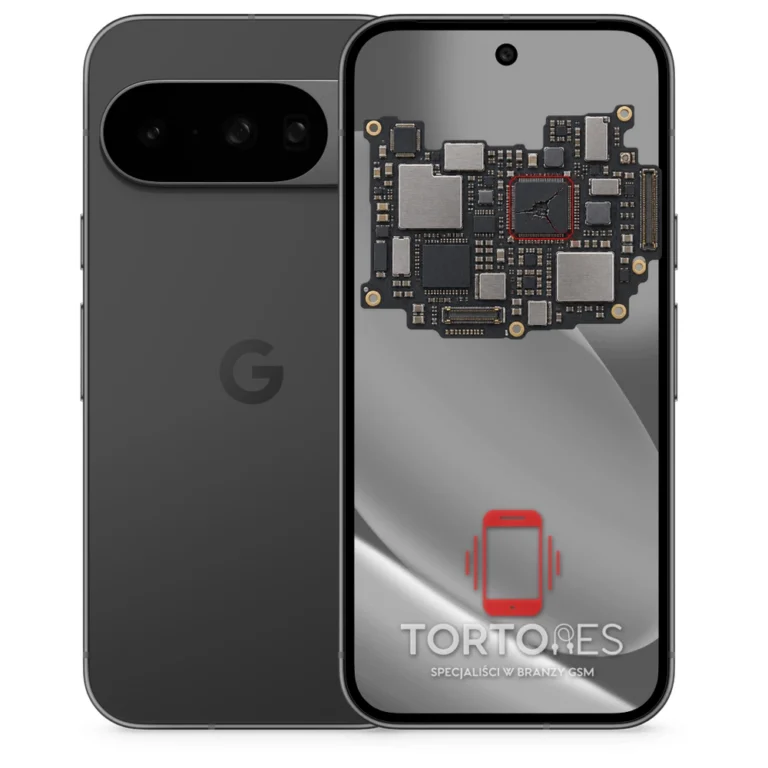 Google Pixel 10 z ilustracją płyty głównej - naprawa płyty głównej