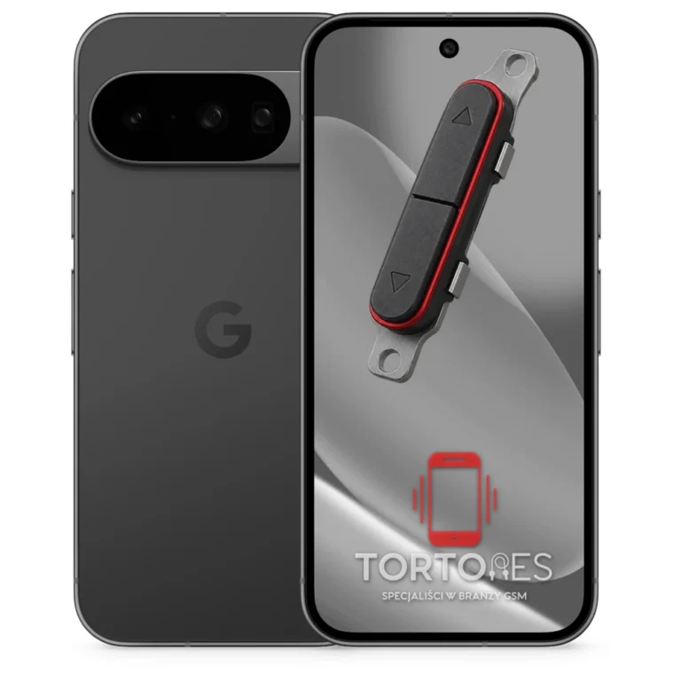 Google Pixel 10 z symbolem przycisków - naprawa przycisków włączania i głośności