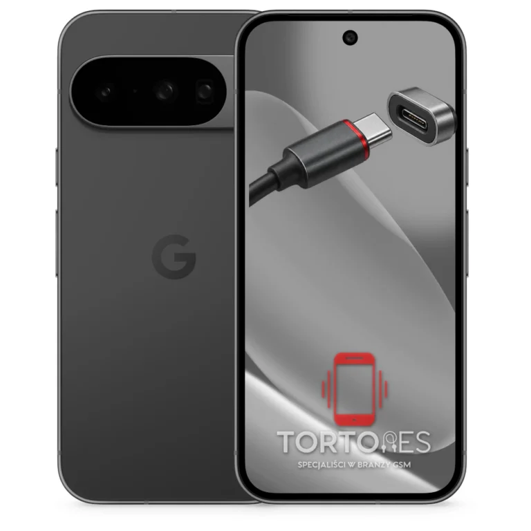 Google Pixel 10 z ilustracją złącza ładowania - naprawa złącza ładowania