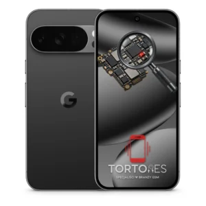 Google Pixel 10 Pro z symbolem diagnostyki - diagnoza telefonu
