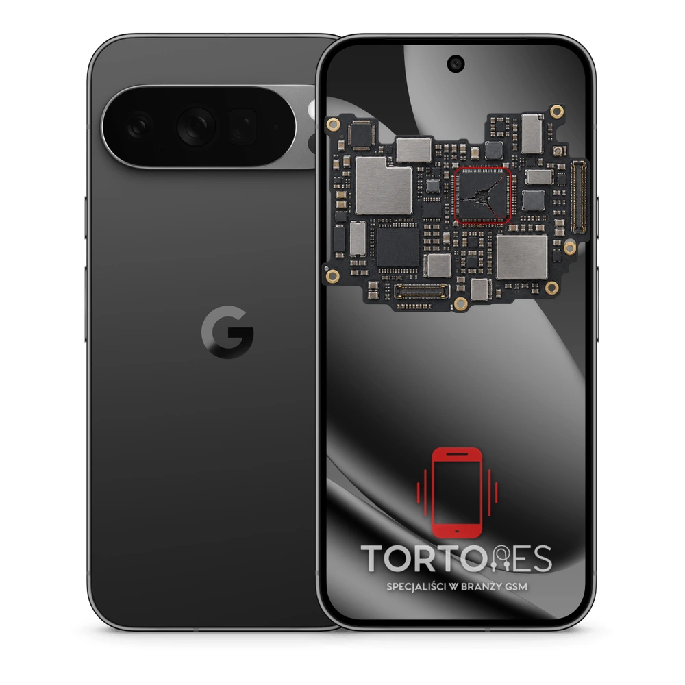 Google Pixel 10 Pro XL z ilustracją płyty głównej - naprawa płyty głównej