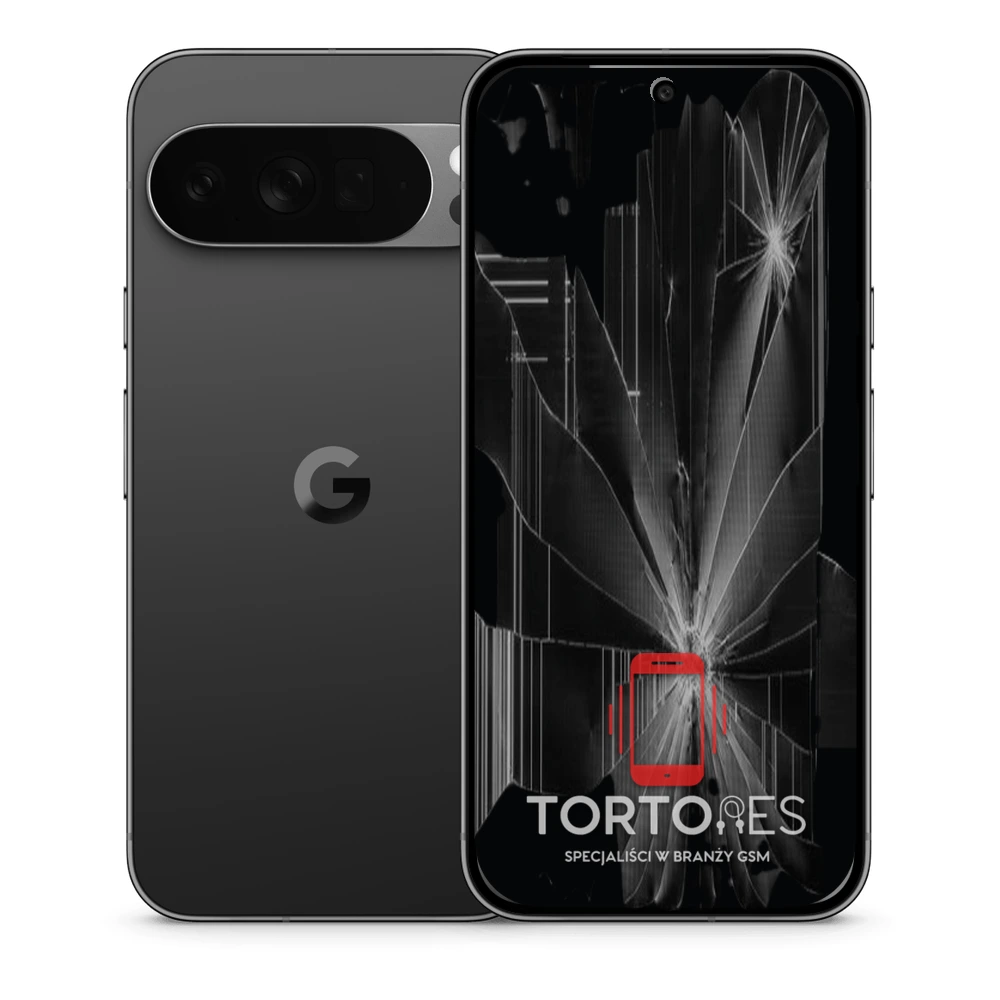 Google Pixel 10 Pro XL z ilustracją pękniętego wyświetlacza - wymiana zbitego wyświetlacza