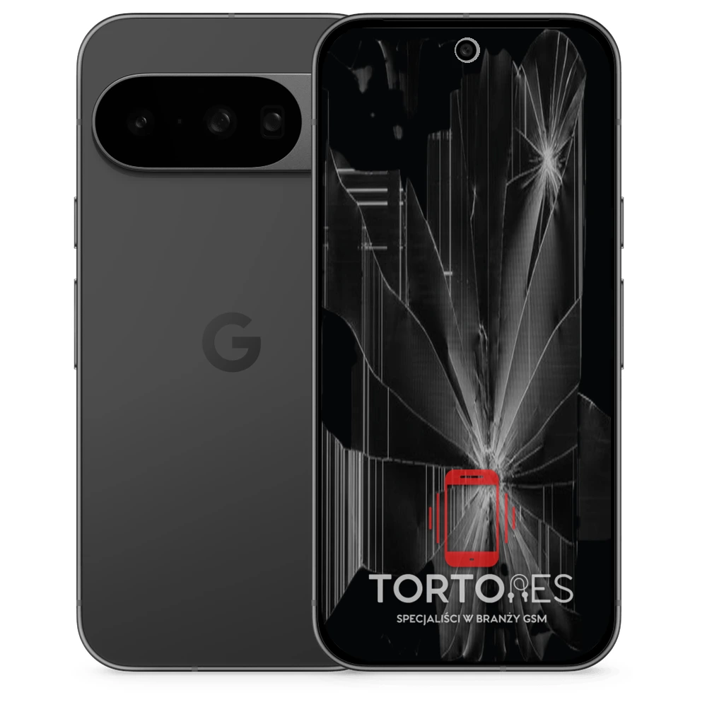Google Pixel 10 z ilustracją pękniętego wyświetlacza - wymiana zbitego wyświetlacza