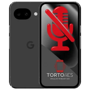 Google Pixel 10a z symbolem mikrofonu - naprawa mikrofonu