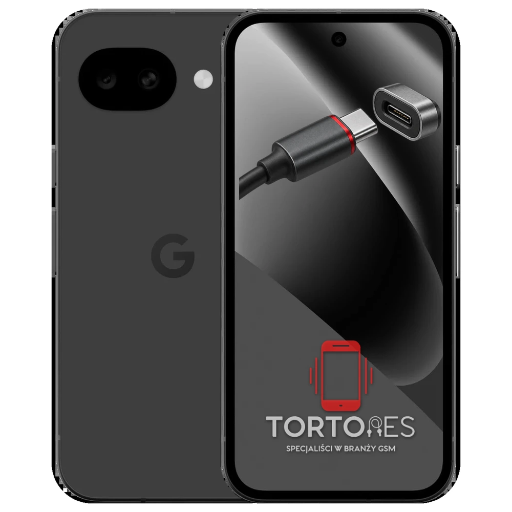 Google Pixel 10a z ilustracją złącza ładowania - naprawa złącza ładowania