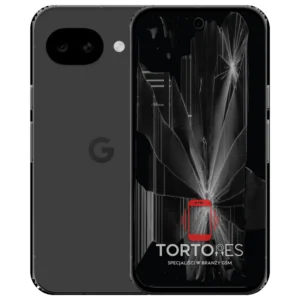 Google Pixel 10a z ilustracją pękniętego wyświetlacza - wymiana zbitego wyświetlacza