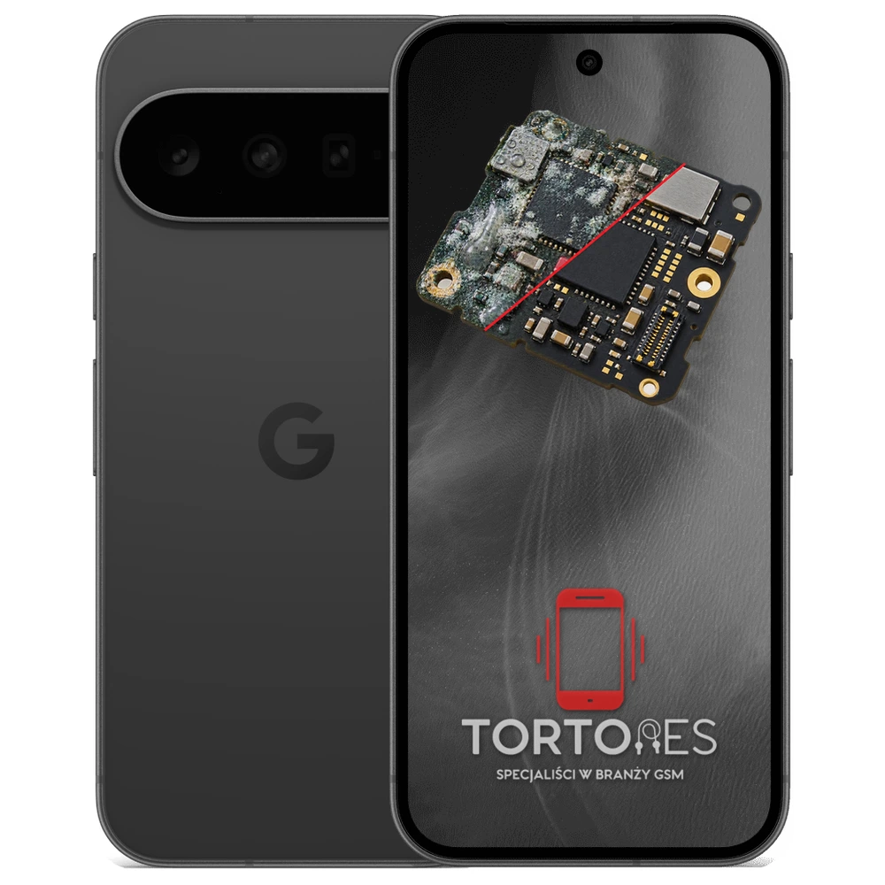 Google Pixel 11 z ilustracją zalania - czyszczenie po zalaniu