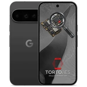 Google Pixel 11 Pro z symbolem diagnostyki - diagnoza telefonu