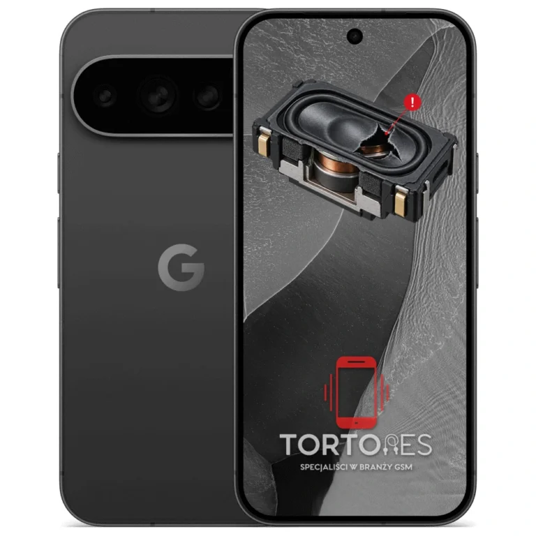 Google Pixel 11 Pro z symbolem głośnika multimedialnego - wymiana głośnika multimedialnego