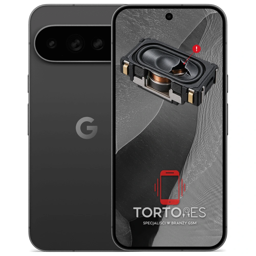 Google Pixel 11 Pro XL z symbolem głośnika multimedialnego - wymiana głośnika multimedialnego