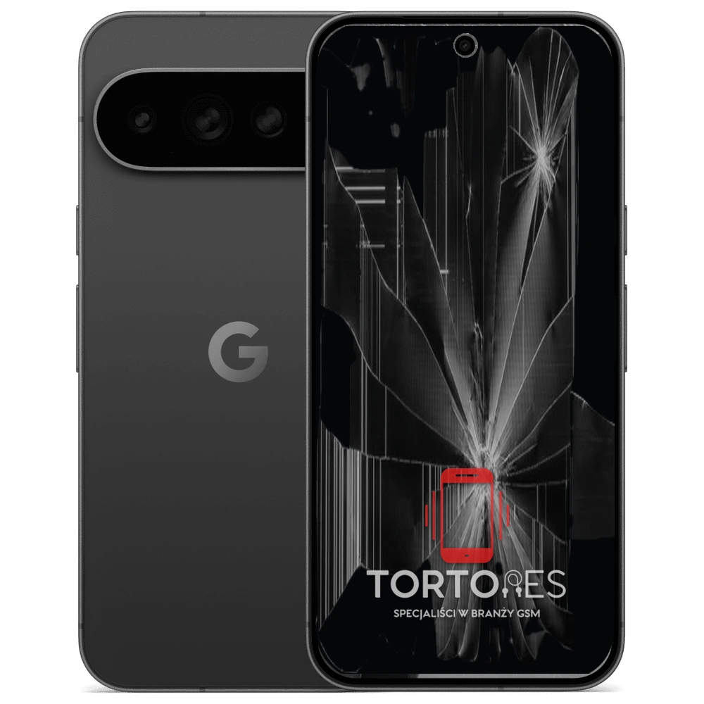 Google Pixel 11 Pro XL z ilustracją pękniętego wyświetlacza - wymiana zbitego wyświetlacza