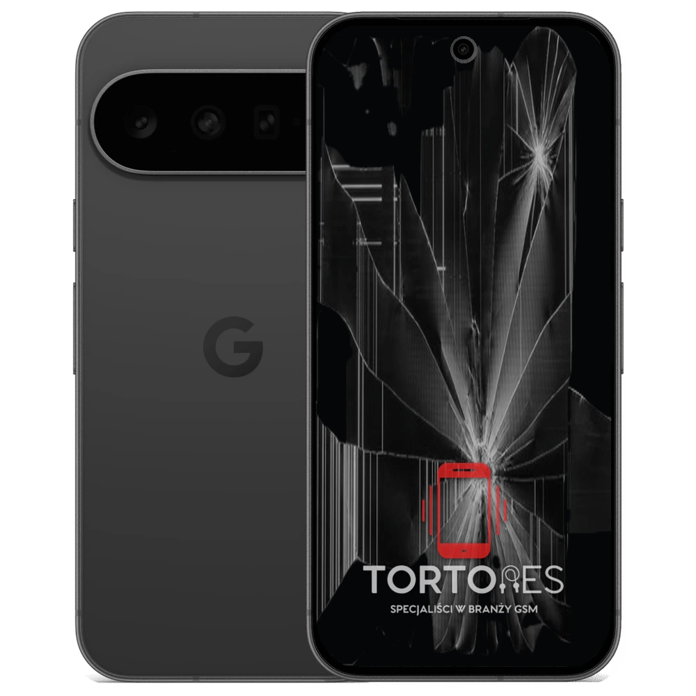 Google Pixel 11 z ilustracją pękniętego wyświetlacza - wymiana zbitego wyświetlacza