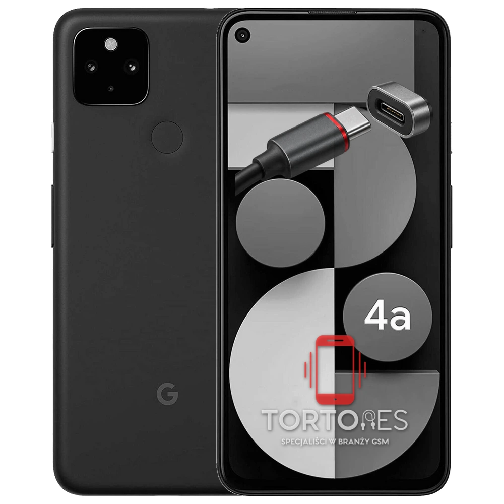 Google Pixel 4a 5G z ilustracją złącza ładowania - naprawa złącza ładowania