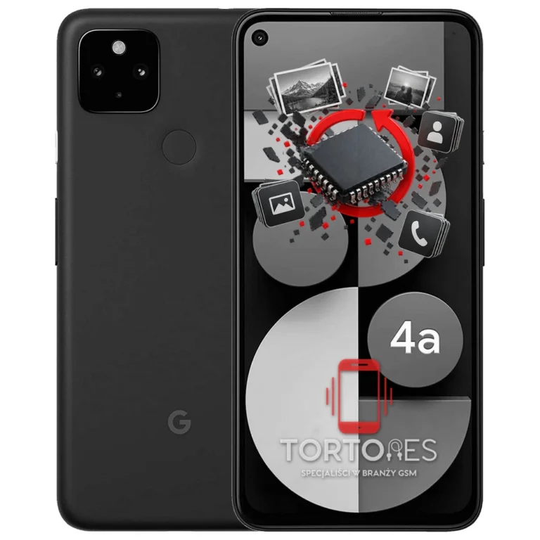 Google Pixel 4a 5G z ilustracją odzyskiwania danych - odzyskiwanie danych