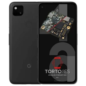Google Pixel 4a z ilustracją zalania - czyszczenie po zalaniu