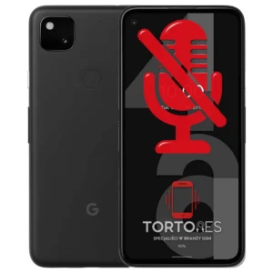 Google Pixel 4a z symbolem mikrofonu - naprawa mikrofonu