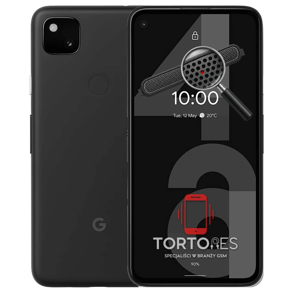 Google Pixel 4a z symbolem głośnika rozmów - wymiana głośnika rozmów