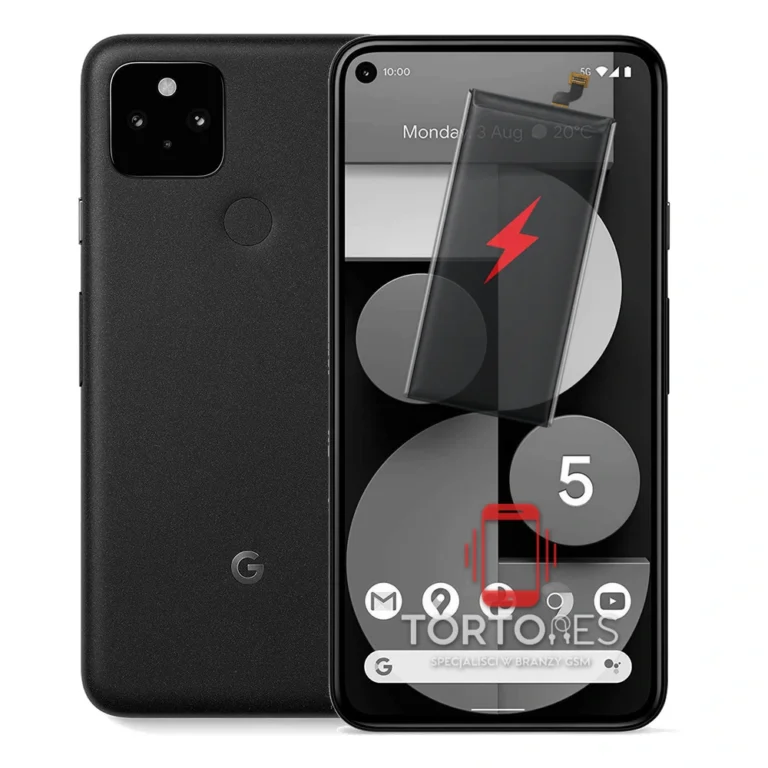 Google Pixel 5 z ilustracją baterii - wymiana baterii
