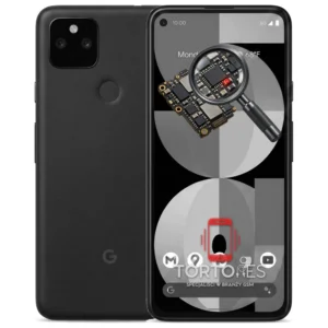 Google Pixel 5a 5G z symbolem diagnostyki - diagnoza telefonu