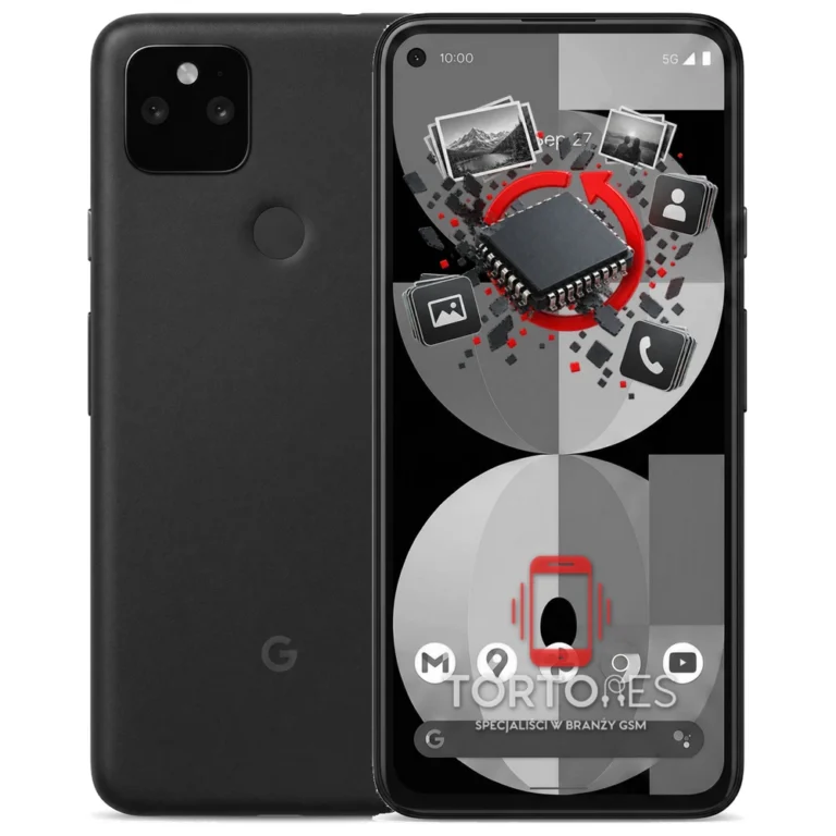 Google Pixel 5a 5G z ilustracją odzyskiwania danych - odzyskiwanie danych