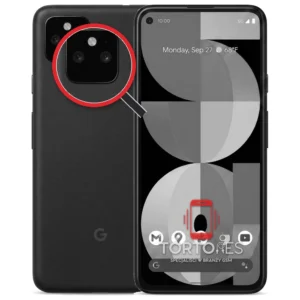 Google Pixel 5a 5G z lupą na tylnych aparatach - wymiana tylnej kamery