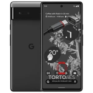 Google Pixel 6 z ilustracją złącza ładowania - naprawa złącza ładowania