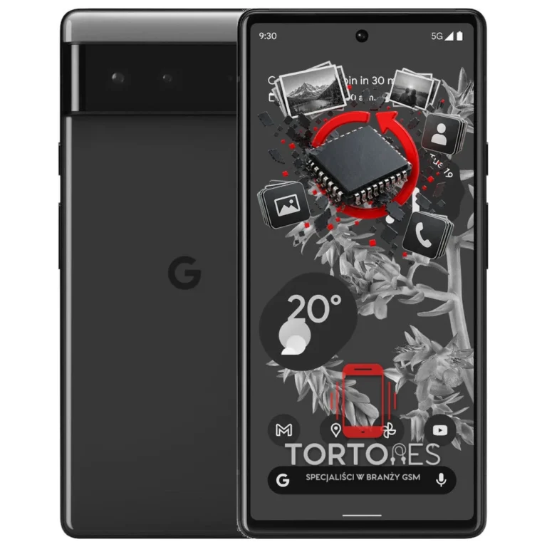 Google Pixel 6 z ilustracją odzyskiwania danych - odzyskiwanie danych