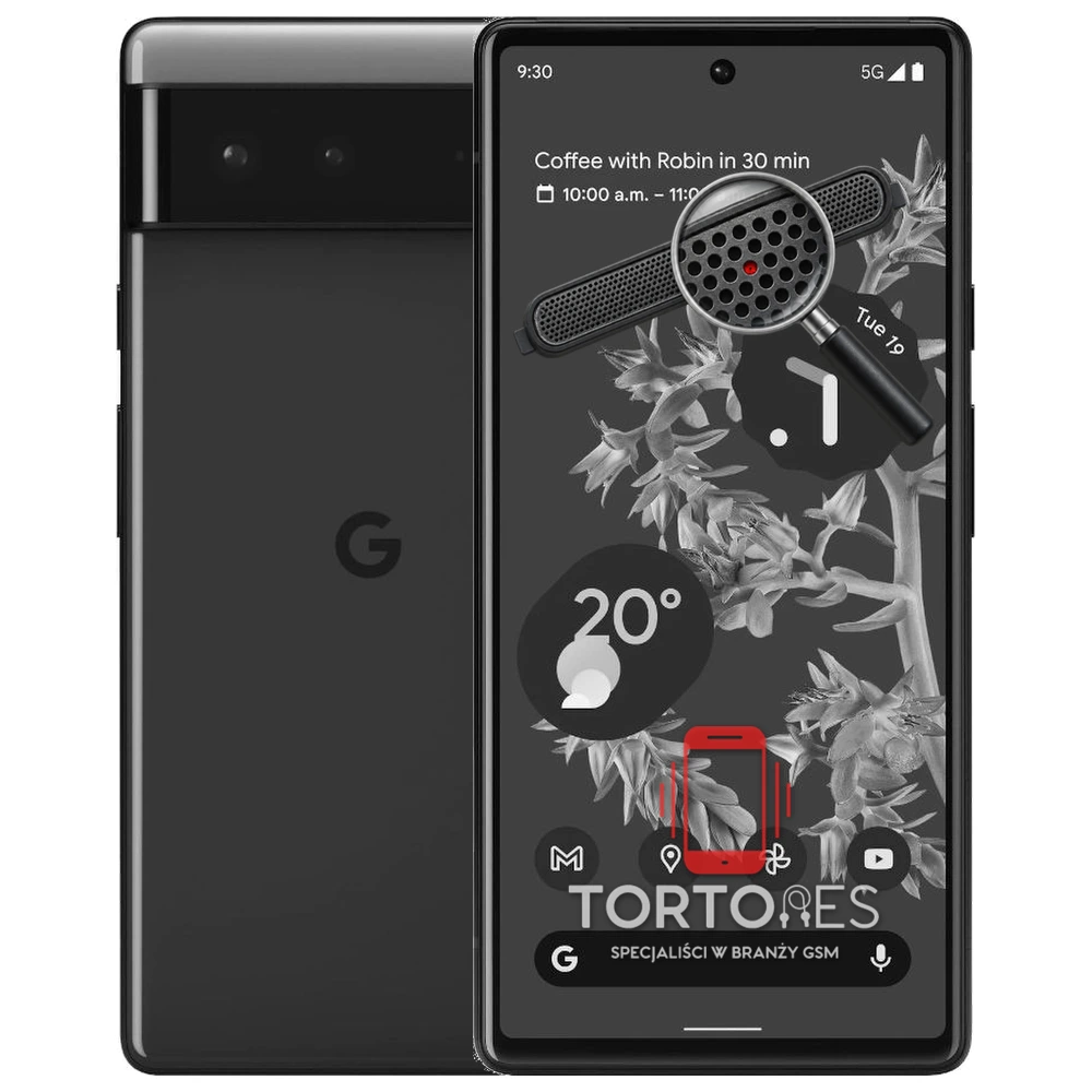 Google Pixel 6 z symbolem głośnika rozmów - wymiana głośnika rozmów