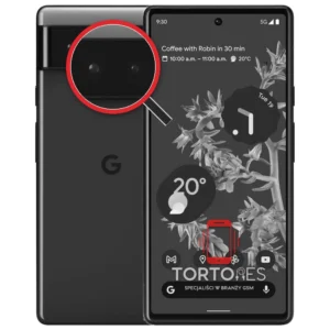 Google Pixel 6 z lupą na tylnych aparatach - wymiana tylnej kamery