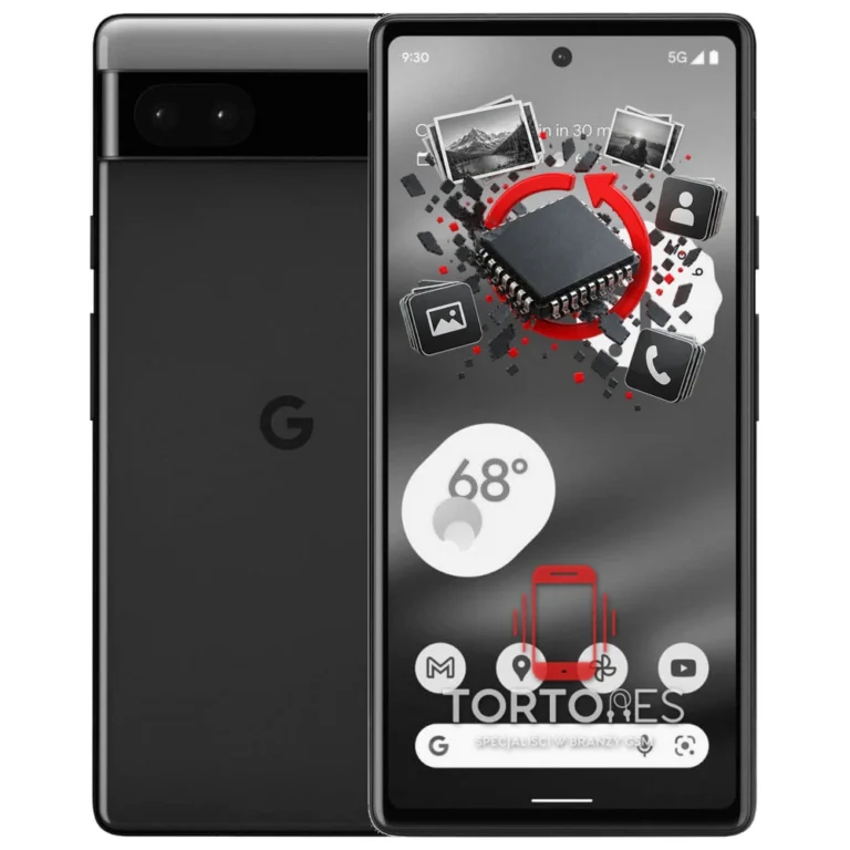 Google Pixel 6a z ilustracją odzyskiwania danych - odzyskiwanie danych