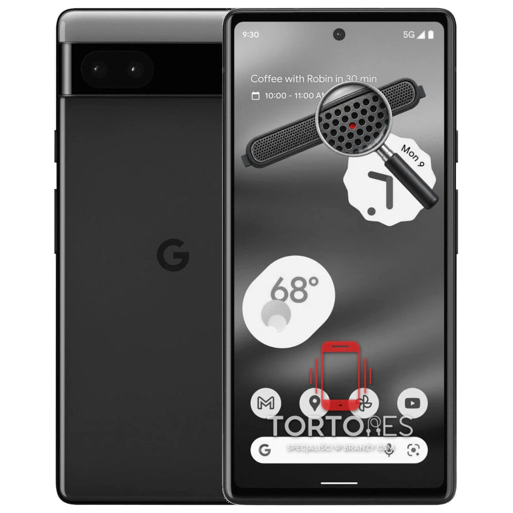 Google Pixel 6a z symbolem głośnika rozmów - wymiana głośnika rozmów