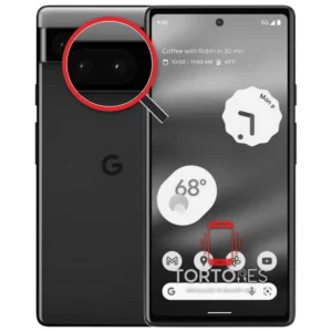 Google Pixel 6a z lupą na tylnych aparatach - wymiana tylnej kamery