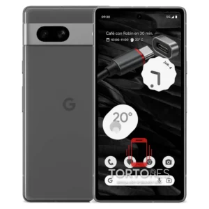 Google Pixel 7a z ilustracją złącza ładowania - naprawa złącza ładowania