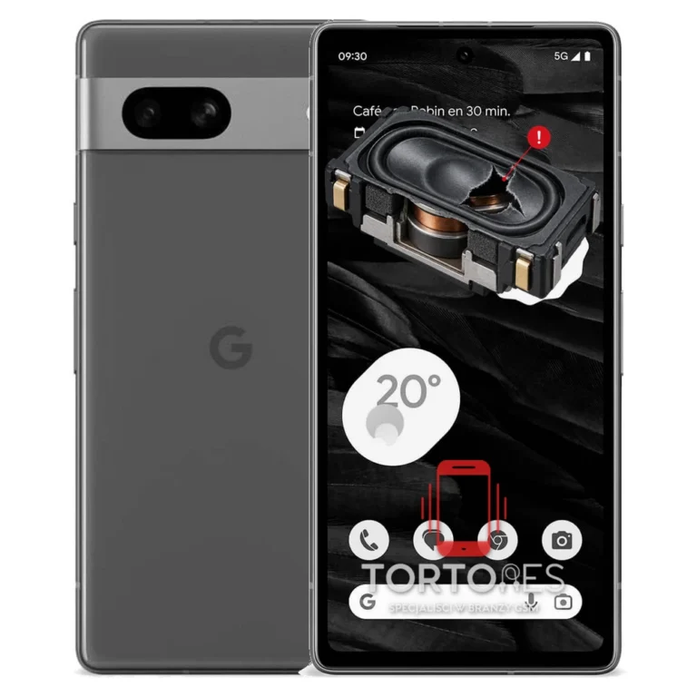 Google Pixel 7a z symbolem głośnika multimedialnego - wymiana głośnika multimedialnego