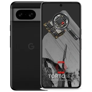 Google Pixel 8 z symbolem diagnostyki - diagnoza telefonu