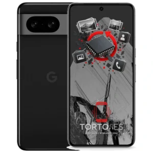 Google Pixel 8 z ilustracją odzyskiwania danych - odzyskiwanie danych