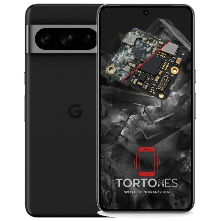 Google Pixel 8 Pro z ilustracją zalania - czyszczenie po zalaniu