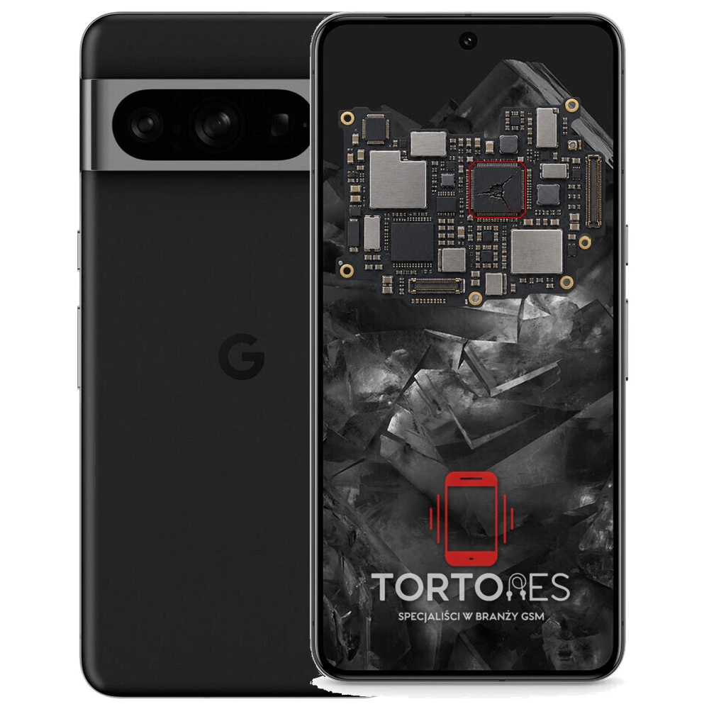 Google Pixel 8 Pro z ilustracją płyty głównej - naprawa płyty głównej