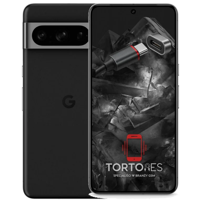 Google Pixel 8 Pro z ilustracją złącza ładowania - naprawa złącza ładowania