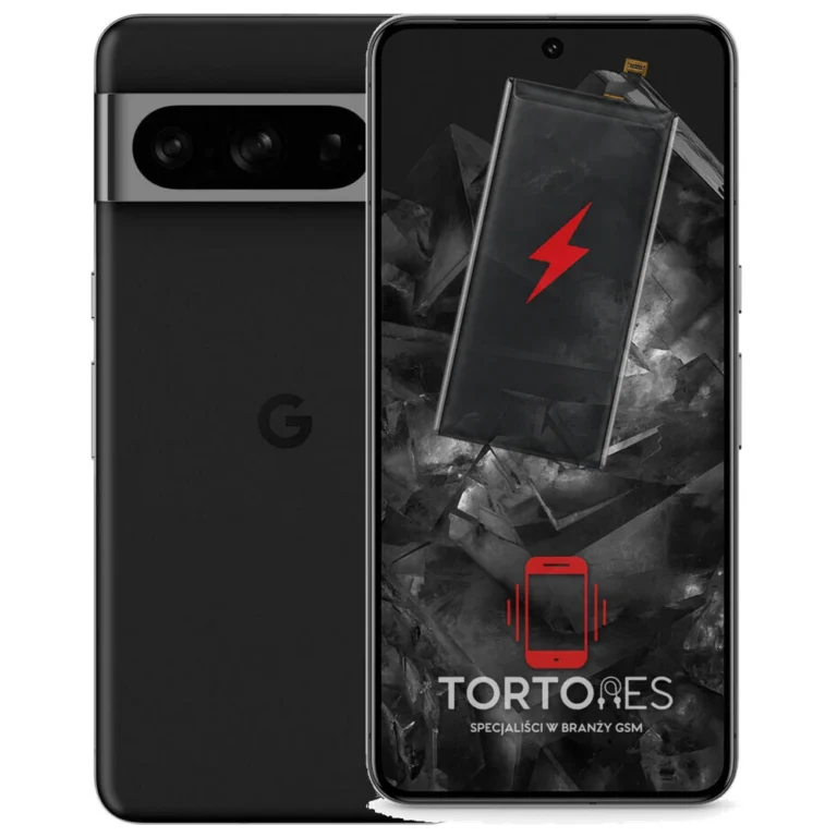 Google Pixel 8 Pro z ilustracją baterii - wymiana baterii