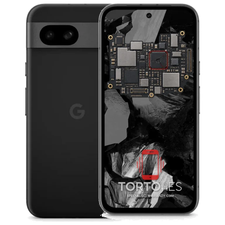 Google Pixel 8a z ilustracją płyty głównej - naprawa płyty głównej