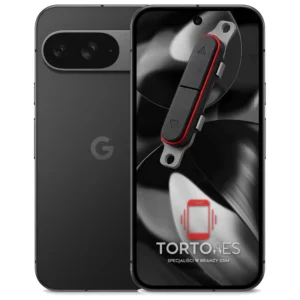 Google Pixel 9 z symbolem przycisków - naprawa przycisków włączania i głośności