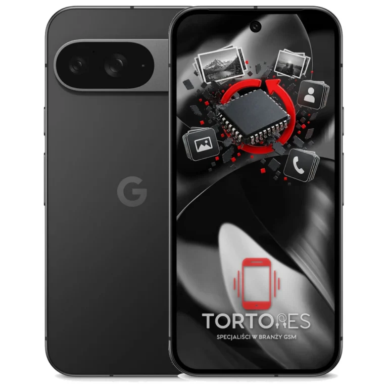 Google Pixel 9 z ilustracją odzyskiwania danych - odzyskiwanie danych
