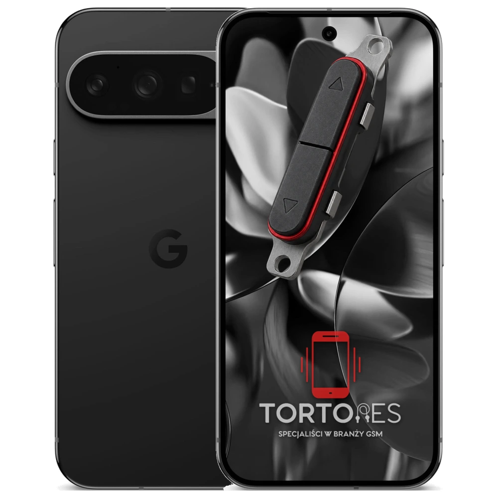 Google Pixel 9 Pro z symbolem przycisków - naprawa przycisków włączania i głośności