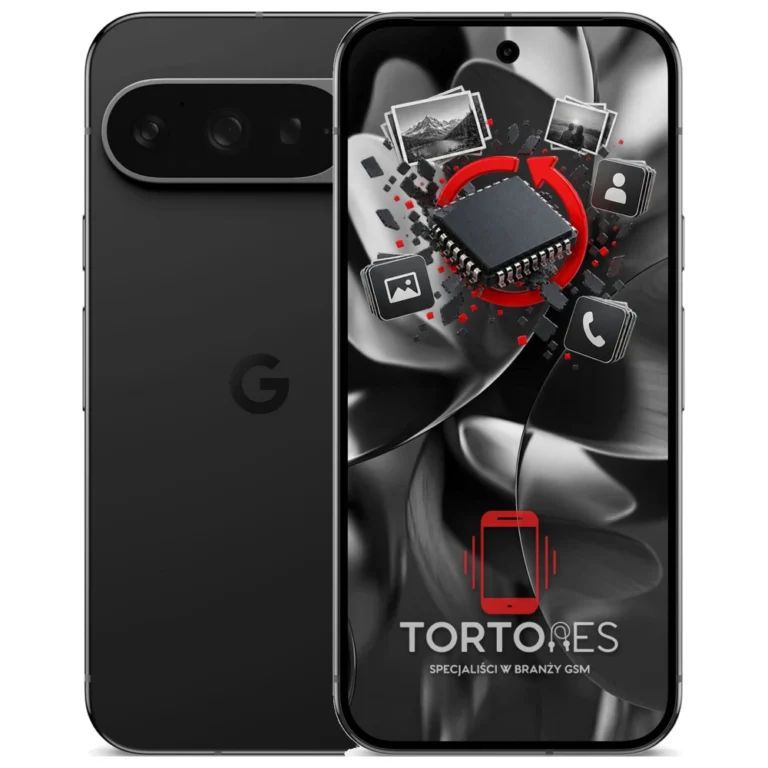 Google Pixel 9 Pro z ilustracją odzyskiwania danych - odzyskiwanie danych