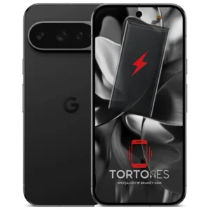 Google Pixel 9 Pro z ilustracją baterii - wymiana baterii
