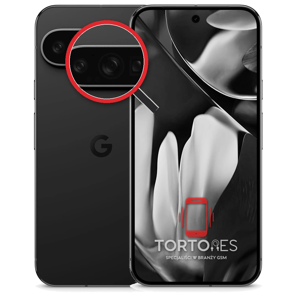Google Pixel 9 Pro XL z lupą na tylnych aparatach - wymiana tylnej kamery