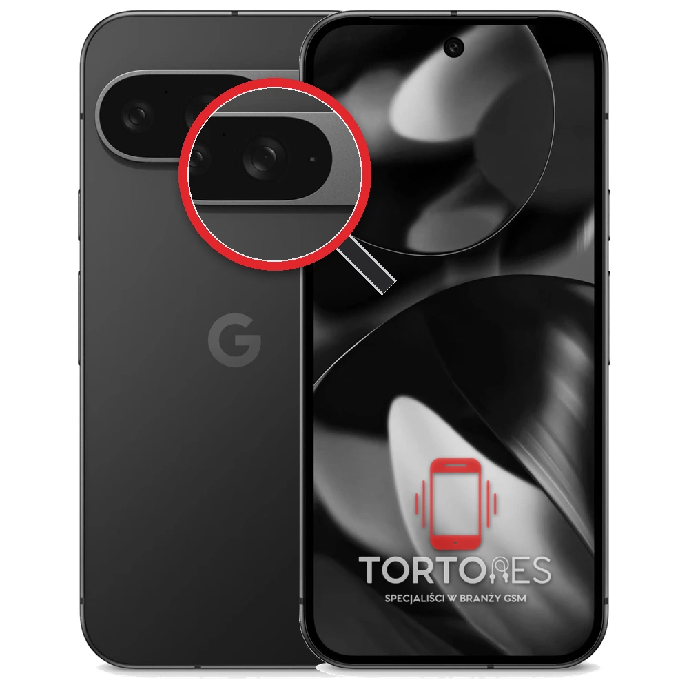 Google Pixel 9 z lupą na tylnych aparatach - wymiana tylnej kamery