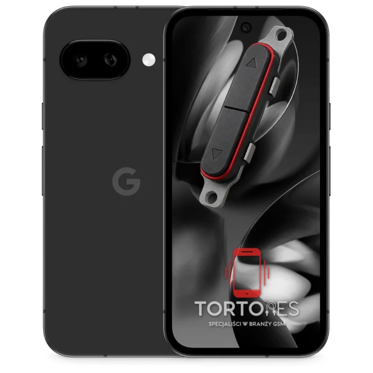 Google Pixel 9a z symbolem przycisków - naprawa przycisków włączania i głośności